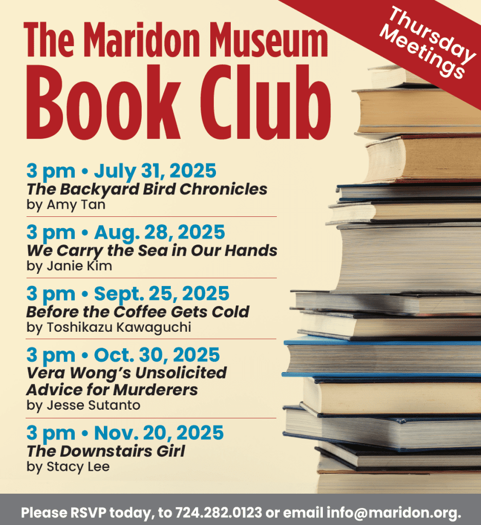 The Maridon Museum 2025 Book Club Titles