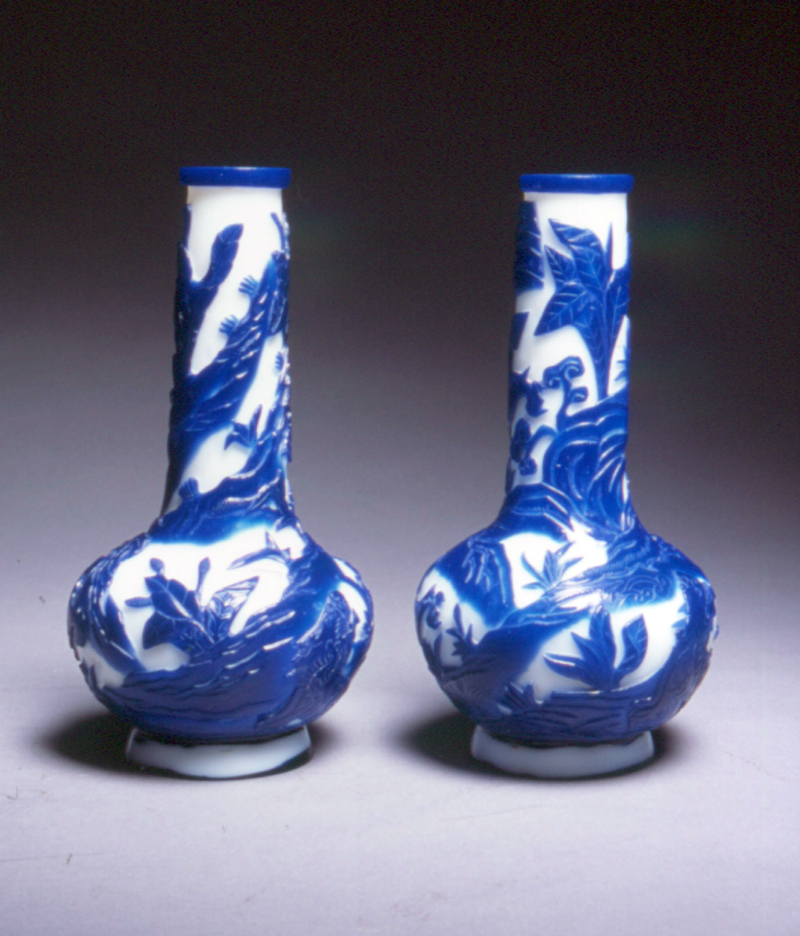 Peking Glass Vases