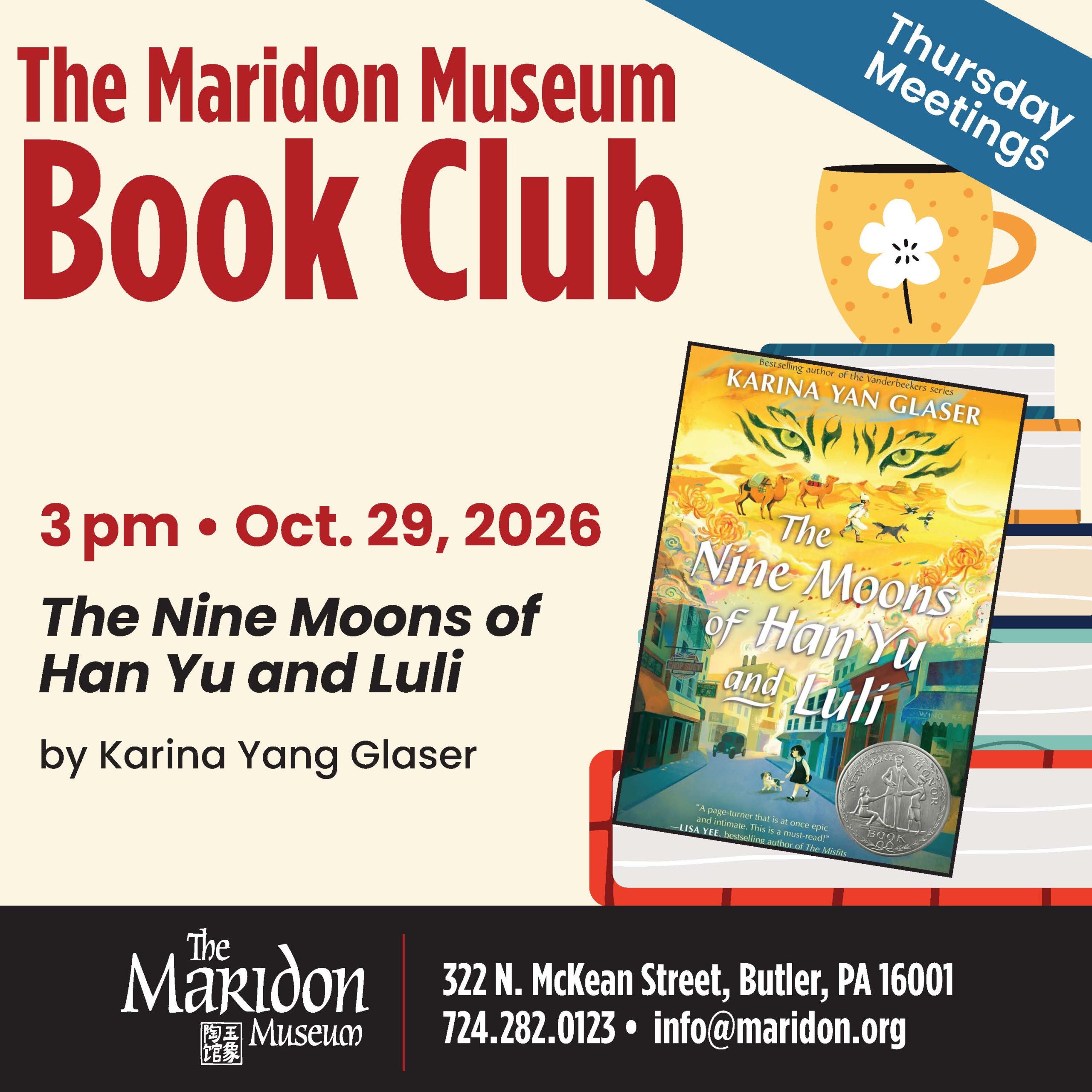 October Book Club: The Nine Moons of Han Yu and Luli by Karina Yang Glaser
